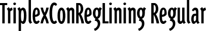 TriplexConRegLining Regular font - TriplexConRegLining_Regular.ttf