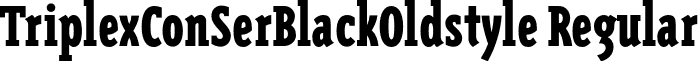 TriplexConSerBlackOldstyle Regular font - TriplexConSerBlackOldstyle.otf