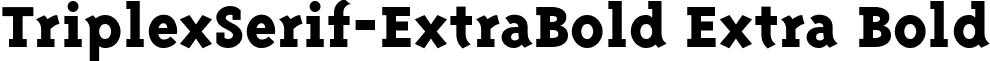 TriplexSerif-ExtraBold Extra Bold font - TriplexSerif-ExtraBold.ttf