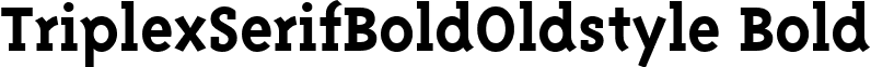 TriplexSerifBoldOldstyle Bold font - TriplexSerifBoldOldstyle_Bold.ttf