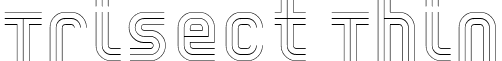 Trisect Thin font - Trisect_Thin.ttf