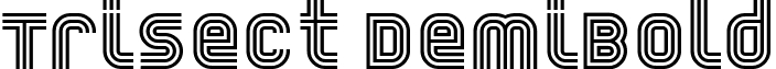 Trisect DemiBold font - Trisect_DemiBold.ttf