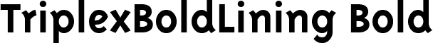 TriplexBoldLining Bold font - TriplexBoldLining_Bold.ttf