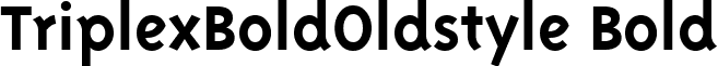 TriplexBoldOldstyle Bold font - TriplexBoldOldstyle_Bold.ttf