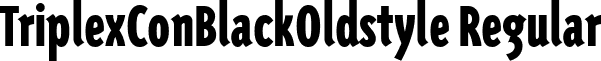 TriplexConBlackOldstyle Regular font - TriplexConBlackOldstyle_Regular.ttf