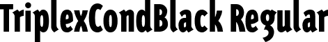 TriplexCondBlack Regular font - TriplexCondBlack.otf