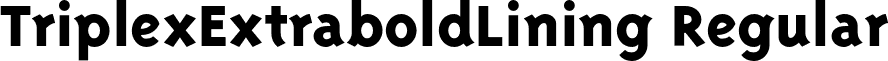 TriplexExtraboldLining Regular font - TriplexExtraboldLining.otf