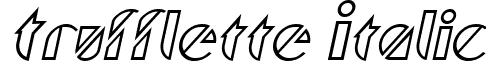 Trufflette Italic font - Trufflette_Italic.ttf