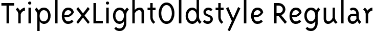 TriplexLightOldstyle Regular font - TriplexLightOldstyle_Regular.ttf