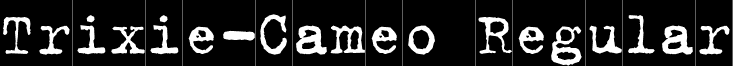 Trixie-Cameo Regular font - Trixie-Cameo.otf