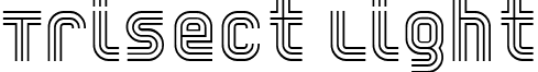 Trisect Light font - Trisect_Light.ttf