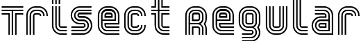 Trisect Regular font - Trisect.ttf