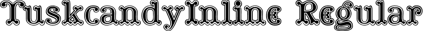 TuskcandyInline Regular font - TuskcandyInline.ttf