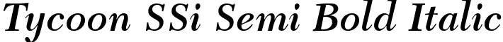 Tycoon SSi Semi Bold Italic font - Tycoon_SSi_Semi_Bold_Italic.ttf
