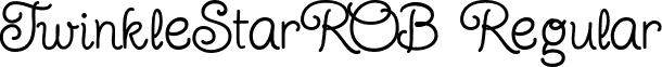 TwinkleStarROB Regular font - TwinkleStarROB.ttf