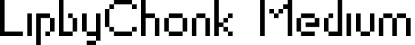 LipbyChonk Medium font - LipbyChonk.ttf