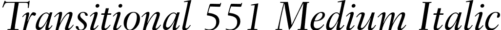 Transitional 551 Medium Italic font - Transitional551BT-MediumItalicB.otf