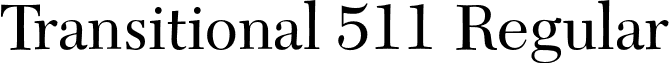 Transitional 511 Regular font - Transitional511BT-Roman.otf