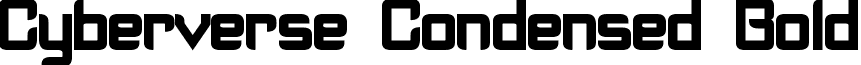 Cyberverse Condensed Bold font - Cyberverse Condensed Bold.otf