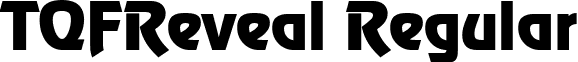 TQFReveal Regular font - TQF_Reveal.ttf