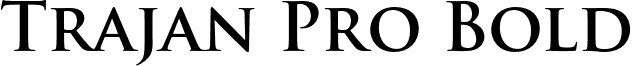 Trajan Pro Bold font - TrajanPro-Bold.otf