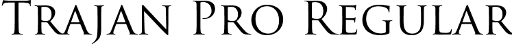 Trajan Pro Regular font - TrajanPro-Regular.otf