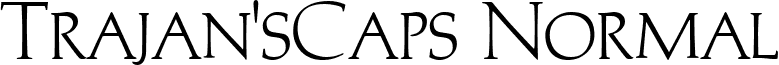 Trajan'sCaps Normal font - Trajans-Caps_Normal.ttf