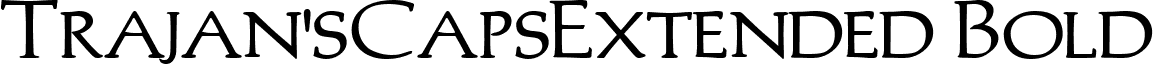 Trajan'sCapsExtended Bold font - Trajans-Caps-Extended_Bold.ttf