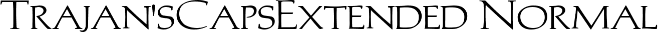 Trajan'sCapsExtended Normal font - Trajans-Caps-Extended_Normal.ttf