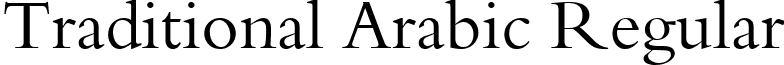Traditional Arabic Regular font - Traditional_Arabic.ttf