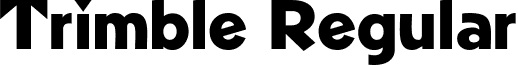 Trimble Regular font - Trimble.ttf