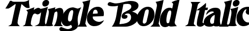 Tringle Bold Italic font - Tringle_Bold_Italic.ttf