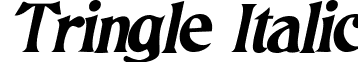 Tringle Italic font - Tringle_Italic.ttf