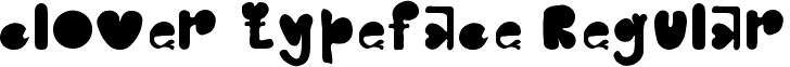 clover typeface Regular font - clover typeface (bernadet livianey b. 42413085).ttf