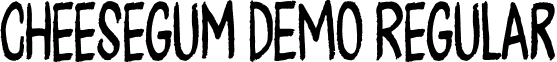 Cheesegum DEMO Regular font - cheesegum_DEMO.otf