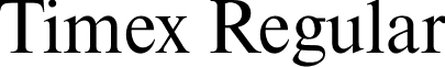 Timex Regular font - Timex-Regular.otf