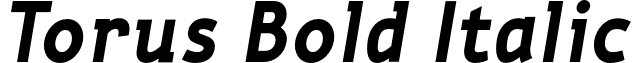 Torus Bold Italic font - Torus-BoldItalic.otf