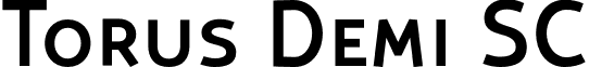 Torus Demi SC font - Torus-DemiSC.otf