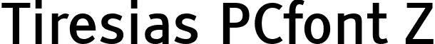 Tiresias PCfont Z font - Tiresias_PCfont_Z.ttf