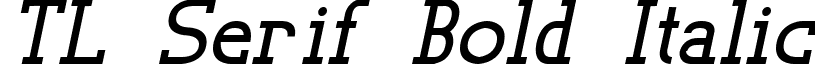 TL Serif Bold Italic font - TL_Serif_Bold_Italic.ttf