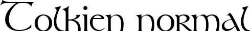 Tolkien normal font - Tolkien_Regular.ttf