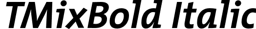 TMixBold Italic font - TMixBold-Italic.otf