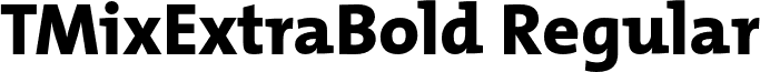 TMixExtraBold Regular font - TMixExtraBold.otf