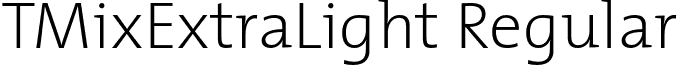 TMixExtraLight Regular font - TMixExtraLight.otf