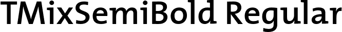 TMixSemiBold Regular font - TMixSemiBold.otf