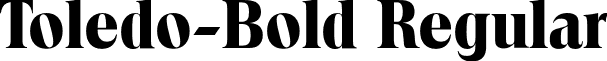 Toledo-Bold Regular font - Toledo-Bold.otf