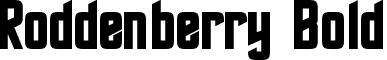 Roddenberry Bold font - Roddenberry Bold.otf
