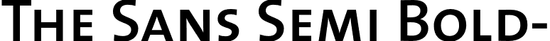 The Sans Semi Bold- font - TheSansSemiBold-Caps.otf