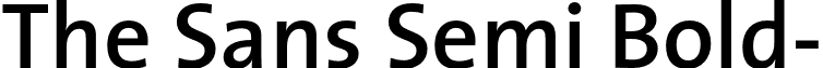 The Sans Semi Bold- font - TheSansSemiBold-Plain.otf