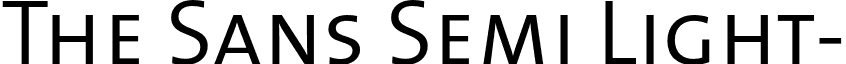 The Sans Semi Light- font - TheSansSemiLight-Caps.otf